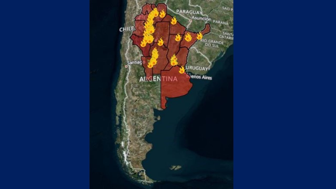 Cuáles son las 11 provincias afectadas por los incendios en el país | Actualidad