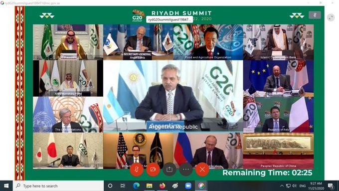 Fernández ante el G20: "Hay una gran oportunidad para que cambiemos el modo en que el mundo funciona" | Política y economía