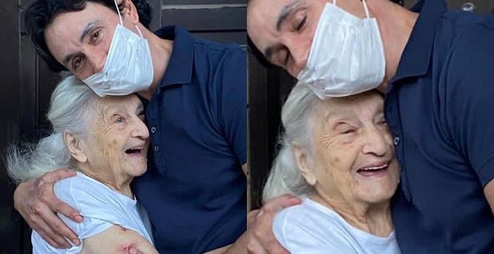 El emotivo reencuentro de Sebastián Estevanez con su abuela de 94 años | Espectáculos
