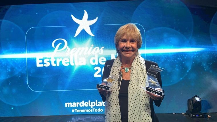 Virginia Lago recibió el Estrella de Mar de Oro | Espectáculos