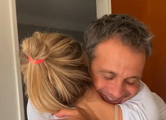 Sergio Lapegüe fue dado de alta y volvió a su casa: el abrazo con su hija | Espectáculos