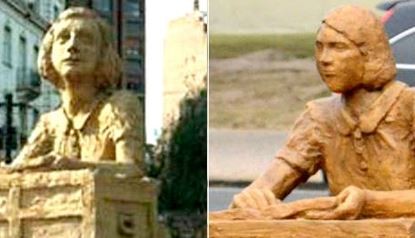 De testimonio dramático a memes bizarros: la increíble historia de la escultura de Ana Frank | Córdoba