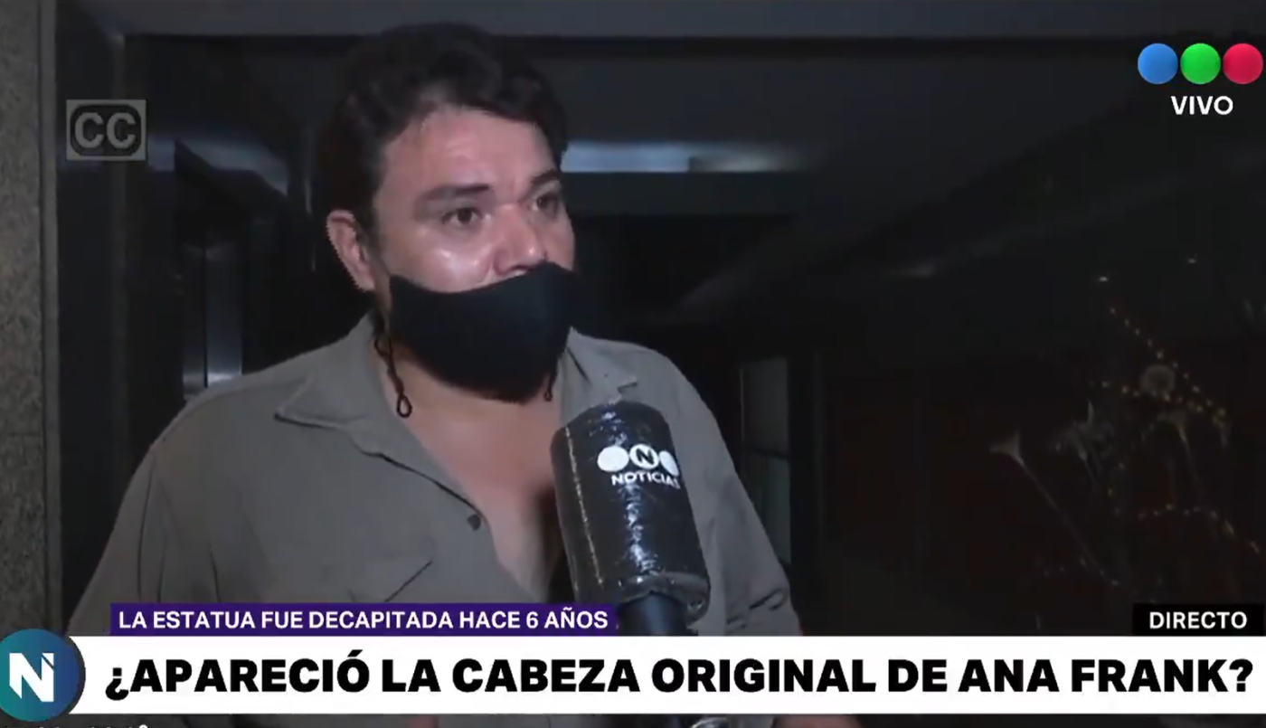 Habló el hombre que encontró la cabeza de la escultura de Ana Frank | Córdoba