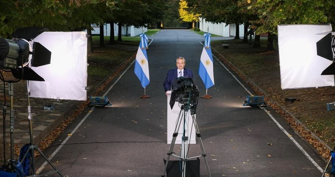 Así se grabó el mensaje de Alberto Fernández en la Quinta de Olivos | Actualidad