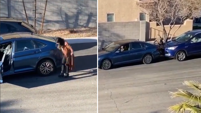 Video viral: los intentos de una mujer por estacionar su auto y el final desopilante de la historia | Curiosidades