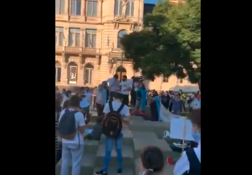 Protesta en la Ciudad para pedir que sigan las clases presenciales | Actualidad