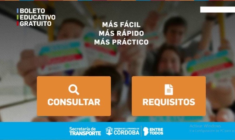 Una parada más para alcanzar el Boleto Educativo: inscripciones hasta el 9 de julio | Córdoba