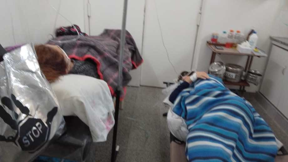 Pandemia en imágenes: un hospital de Río Negro tiene pacientes hasta en un catre | Actualidad
