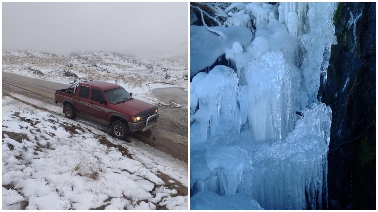 FOTOS| Las impactantes postales de la intensa nevada en el Valle de Calamuchita | Córdoba