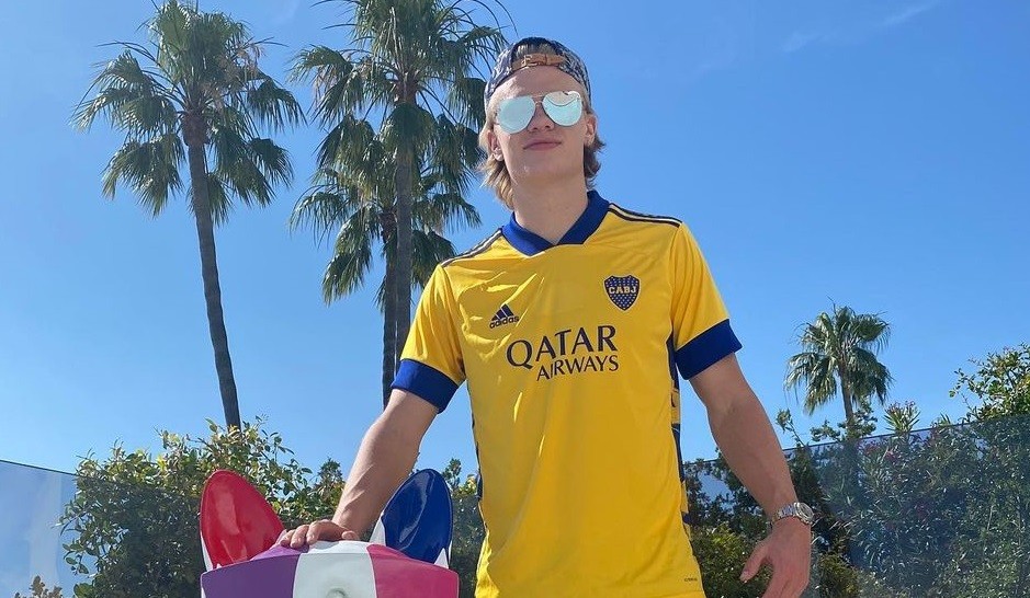 Erling Haaland se sacó una foto con la camiseta de Boca | Deportes