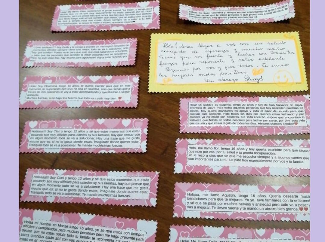Entregan cartas de aliento a pacientes internados por Covid-19 | Córdoba