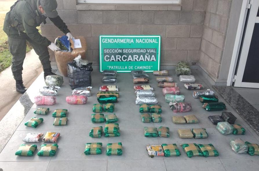 Golpe de Gendarmería: 55 kilos de coca, marihuana y medicamentos prohibidos | Actualidad