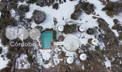 Nieve en Córdoba: imperdible video de Villa Berna y La Cumbrecita desde el drone TFN | Córdoba