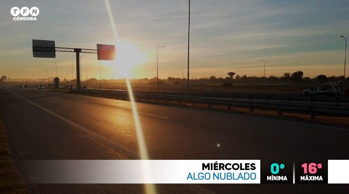Frío y seco, cielo despejado, máxima de 16° | Córdoba
