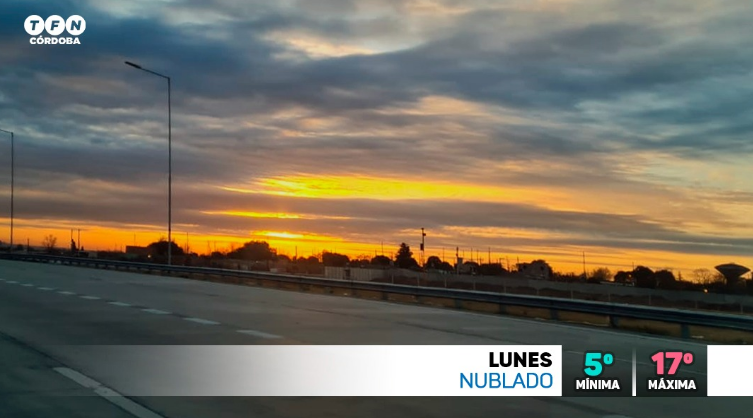 Tiempo fresco y seco, cielo nublado, máxima de 17° | Córdoba