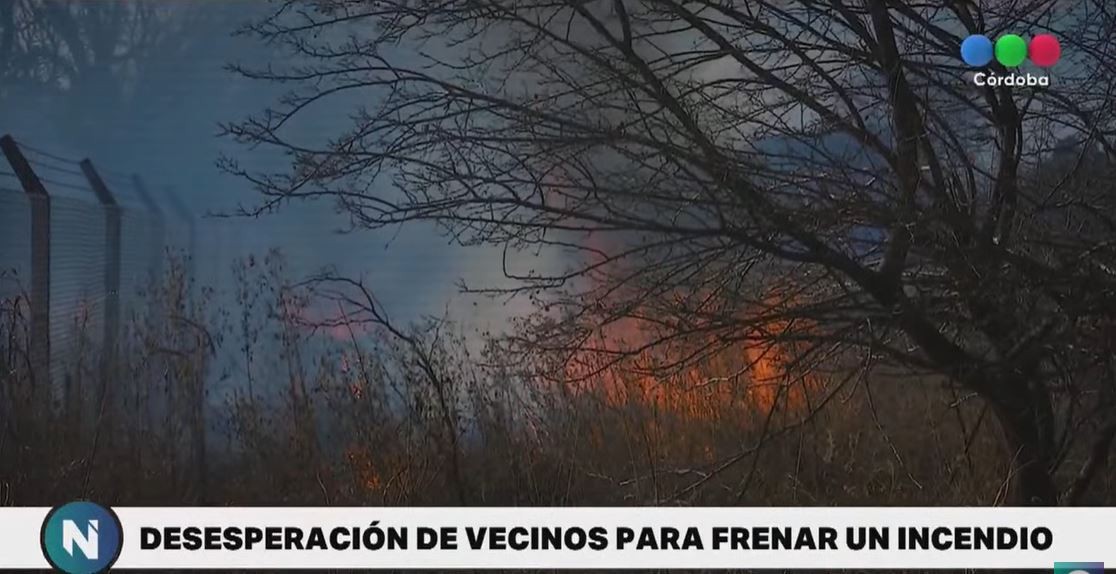 Barrio Comercial: se quemaron 4 hectáreas y las llamas estuvieron cerca de las viviendas | Córdoba