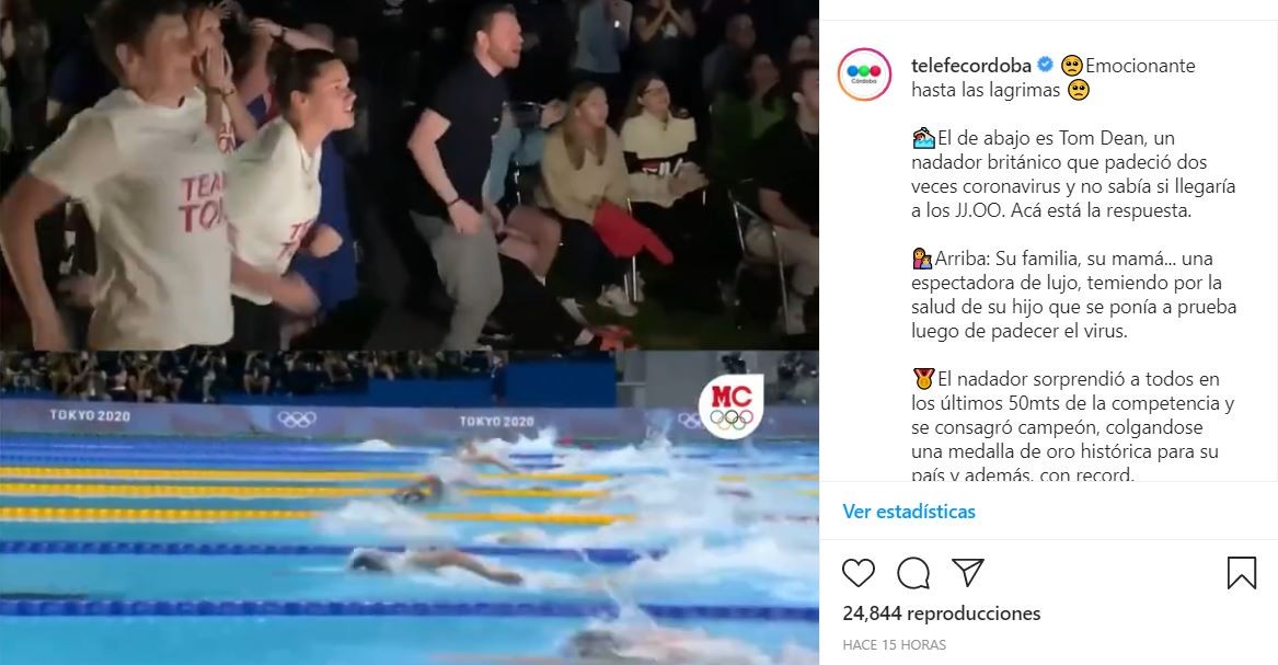 VIDEO: el nadador que sufrió coronavirus dos veces y se consagró en los JJ.OO. | Internacionales