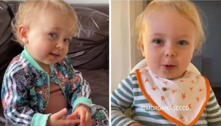 Los sorprendentes videos de la bebé que habla y repite palabras dificiles | Redes