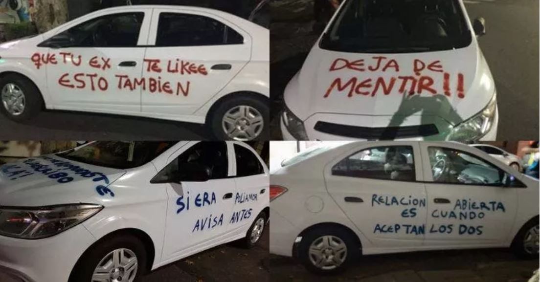 Por infiel, le pintó el auto: "Si era poliamor, avisá antes" | Actualidad