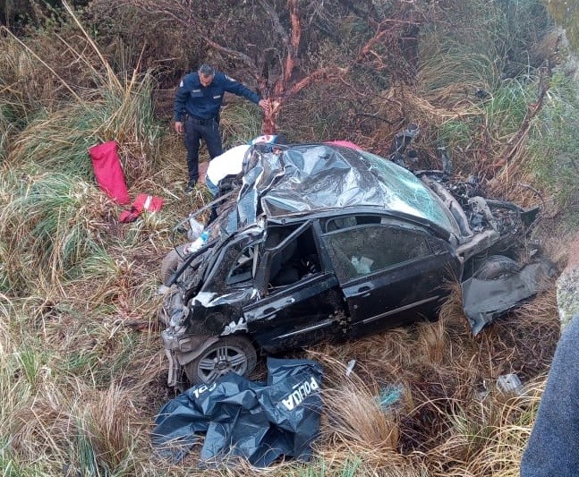Auto desbarrancó en el Camino de las Altas Cumbres: dos muertos | Córdoba