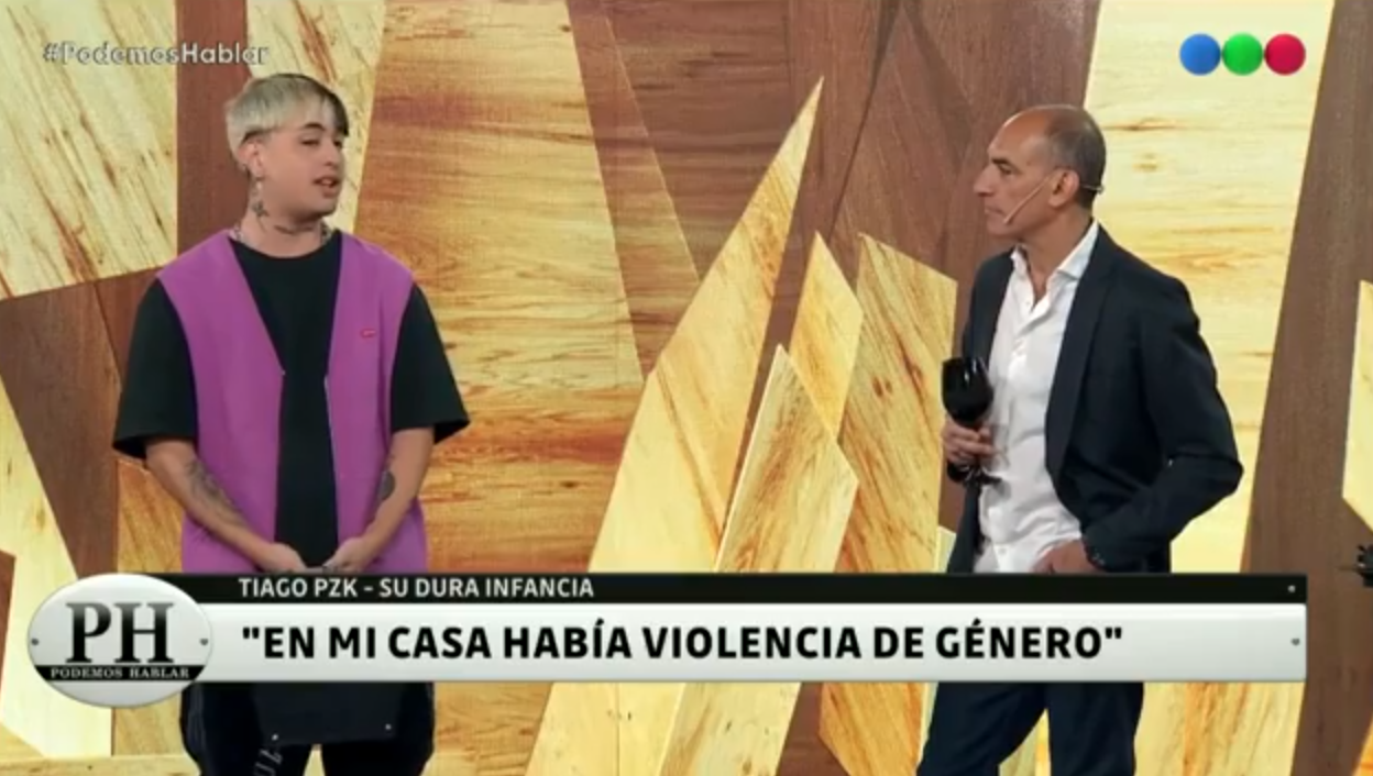 Tiago PZK contó en PH sobre la difícil historia de violencia de género de su mamá. | Espectáculos