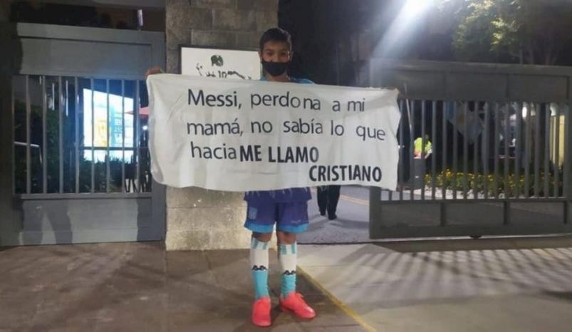 Un nene pidió perdón a Lio Messi por llamarse Cristiano: "Mi mamá no sabía lo que hacía" | Deportes