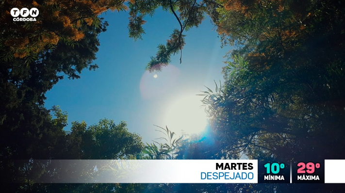 Buen tiempo, ambiente cálido, máxima 29° | Córdoba