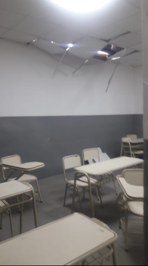 Carlos Paz: en la escuela Carande Carro un trozo de techo golpeó a un alumno | Córdoba