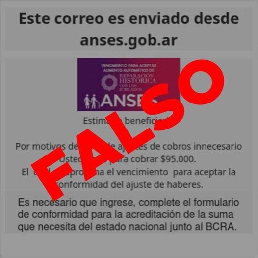 Alertan de estafas por "supuestos cobros pendientes de ANSES" | Actualidad