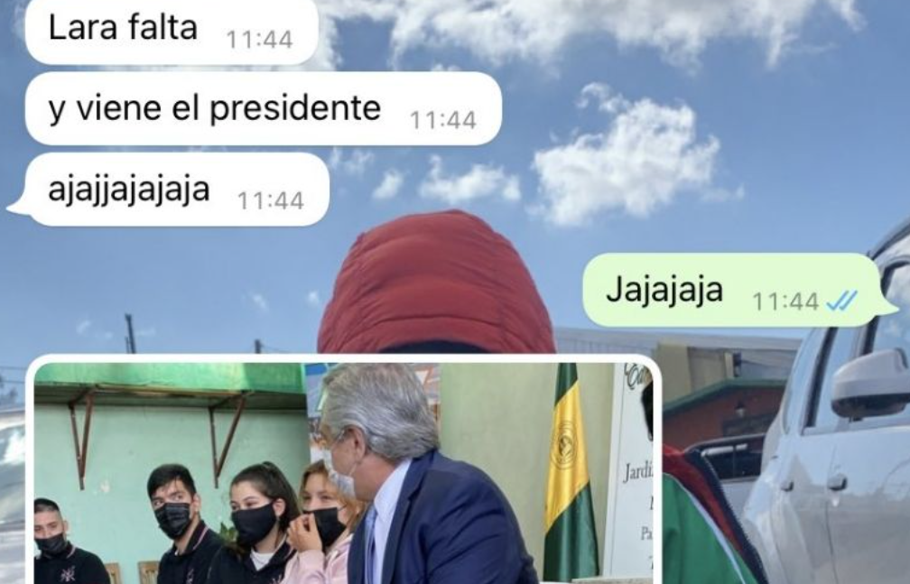 "Falto un día al colegio: *cae el presidente*": el insólito viral de una estudiante de Temperley | Redes
