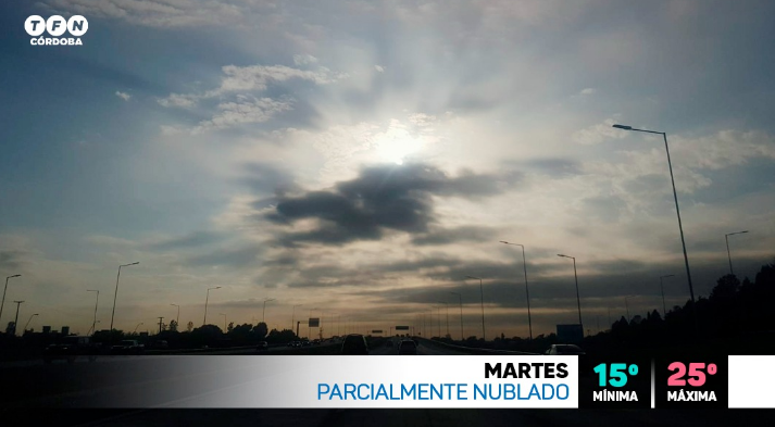 Jornada inestable, alerta por tormentas, máxima 25° | Córdoba
