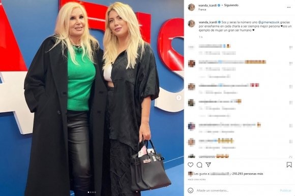 De Wanda a Susana: "Gracias por enseñarme en cada charla a ser siempre mejor persona" | Espectáculos