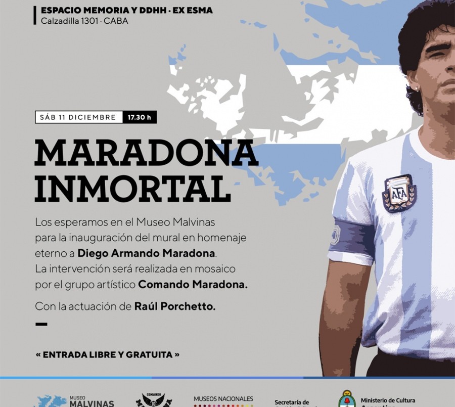 Inaugurarán un mural en homenaje a Maradona por su compromiso con la causa Malvinas | Actualidad
