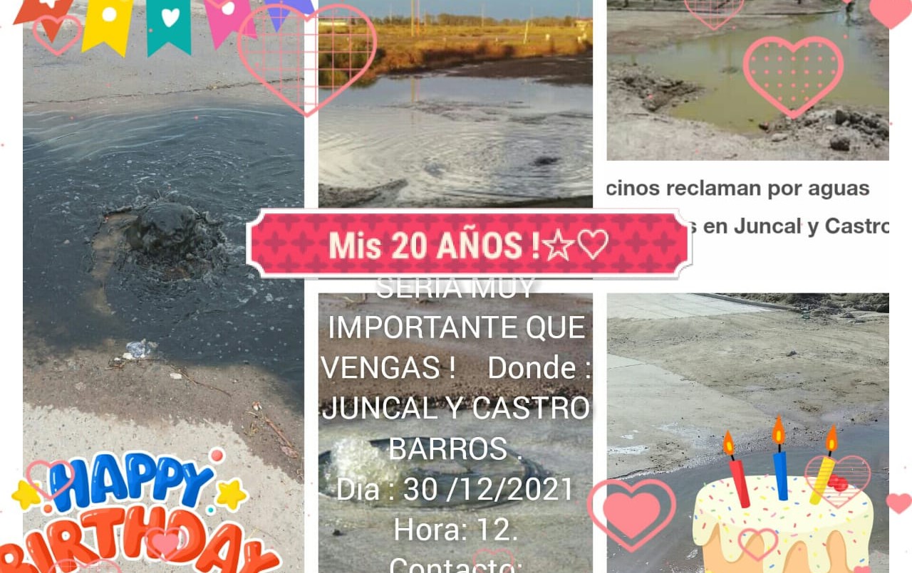 Vecinos le festejarán "el cumpleaños número 20" a un derrame cloacal histórico | Actualidad