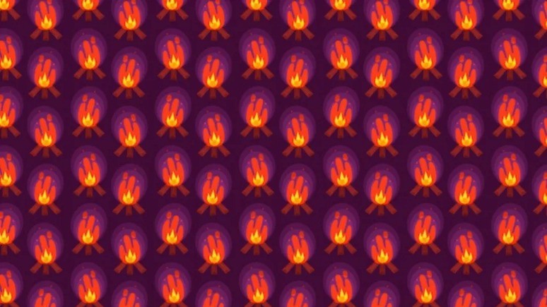 Reto viral: Encontrá las dos fogatas distintas. Sólo el 2% lo logró | Redes