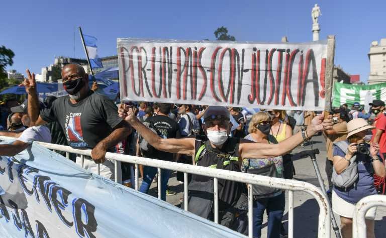Marcha contra la Corte Suprema frente al Palacio de Tribunales | Política y economía