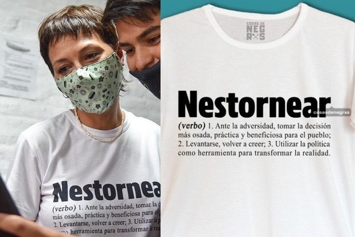 "Nestornear": la remera de Mayra Mendoza en homenaje a Néstor Kirchner | Política y economía