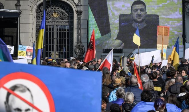 Zelenski instó a personas de todo el mundo a protestar contra la invasión rusa en Ucrania | Internacionales