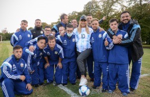 Fabiola Yánez recibió en Olivos a "Los Halcones", el seleccionado argentino de futsal con síndrome de Down | Actualidad