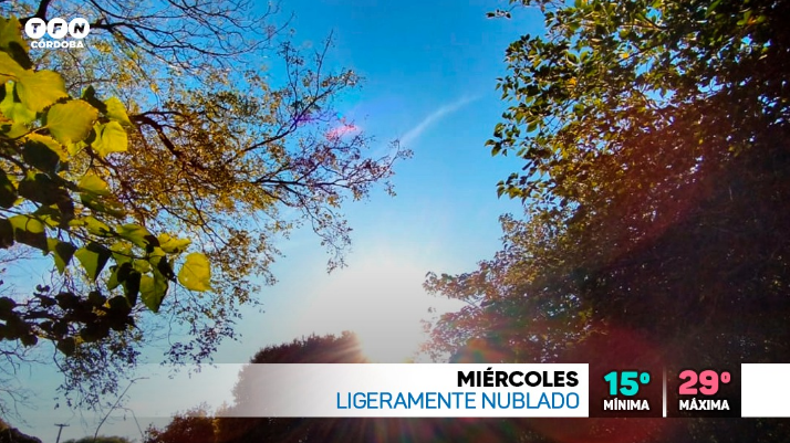 El clima para este miércoles: ¿campera, buzo o remera? | Córdoba
