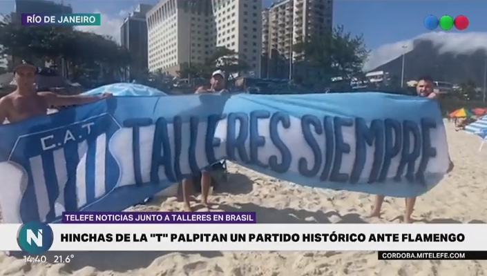 Telefe con los hinchas de Talleres: dejaron todo para seguir la "T" hasta Río de Janeiro | Deportes
