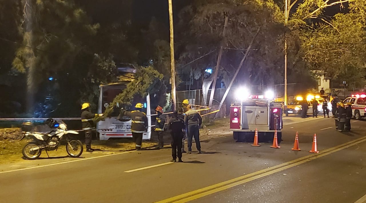 Un colectivo se estrelló contra un árbol: 20 pasajeros resultaron heridos | Córdoba