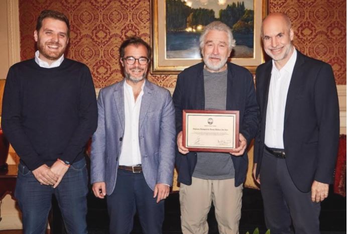 Robert De Niro fue distinguido como "Huésped de honor" de la Ciudad | Espectáculos