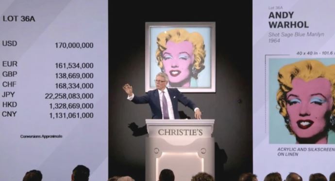 El retrato de Marilyn Monroe realizado por Warhol se convirtió en la segunda obra más cara del mundo | Espectáculos