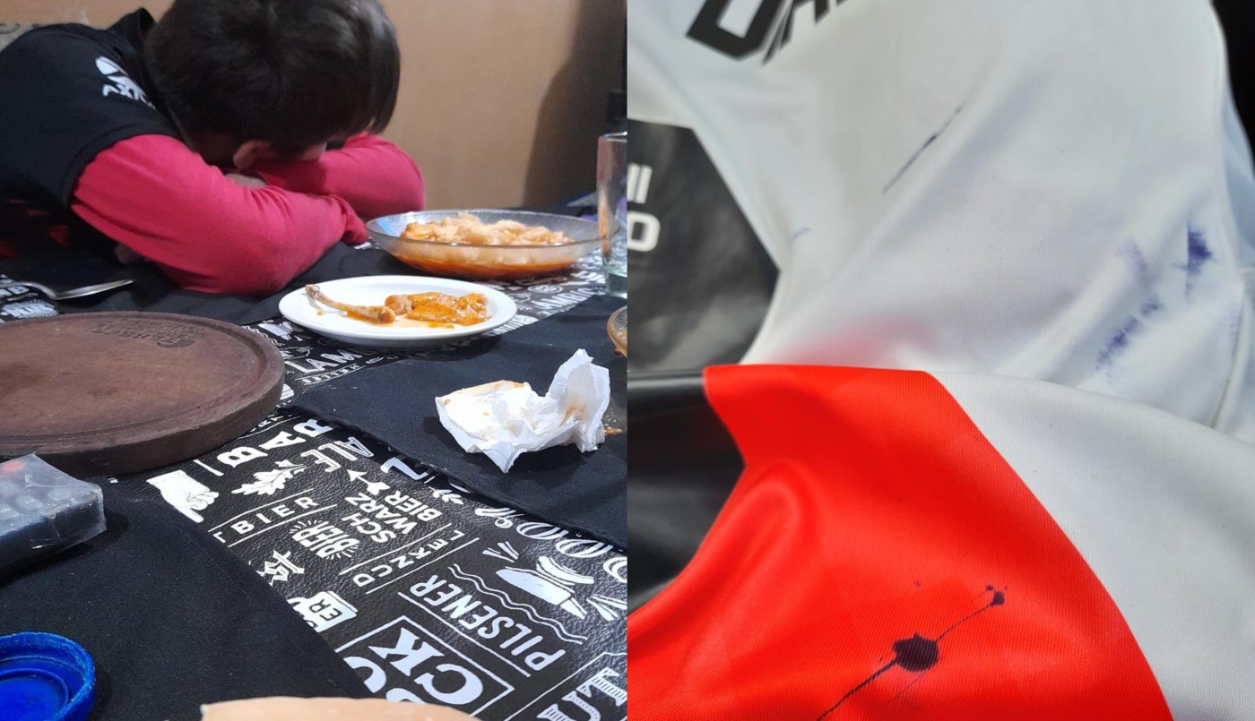 Le regalaron la camiseta de River y sus compañeros se la mancharon porque usa anteojos | Actualidad