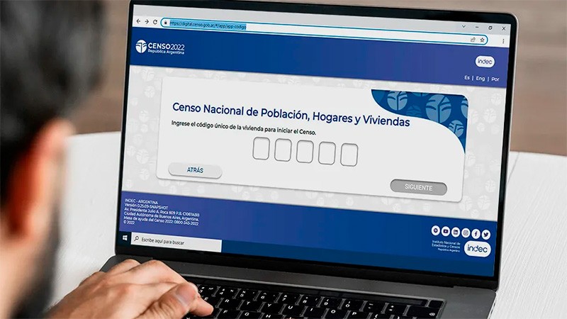 Habilitan web del censo digital para que lo realicen quienes no fueron censados | CENSO 2022