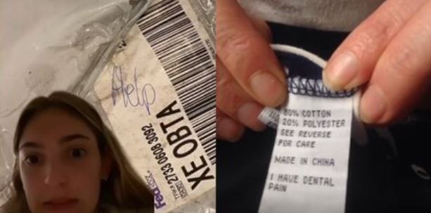 "¡Socorro!": Encontraron mensajes ocultos pidiendo ayuda en etiquetas de ropa | Internacionales