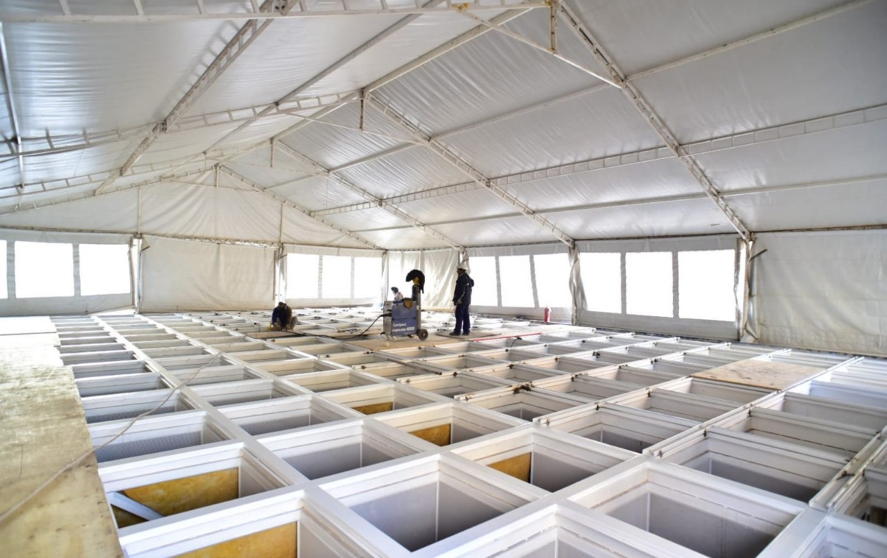 Avanza la obra de Plaza España: desmontaron el techo de vidrio | Córdoba