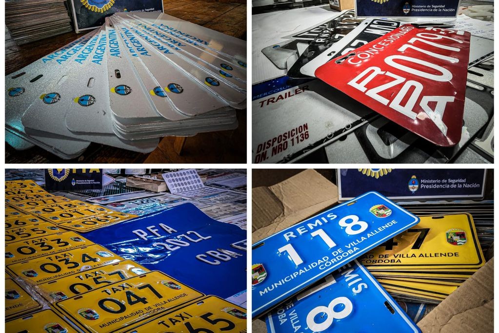 Al sur de la ciudad funcionaba una “fábrica” de chapas patentes falsas | Córdoba