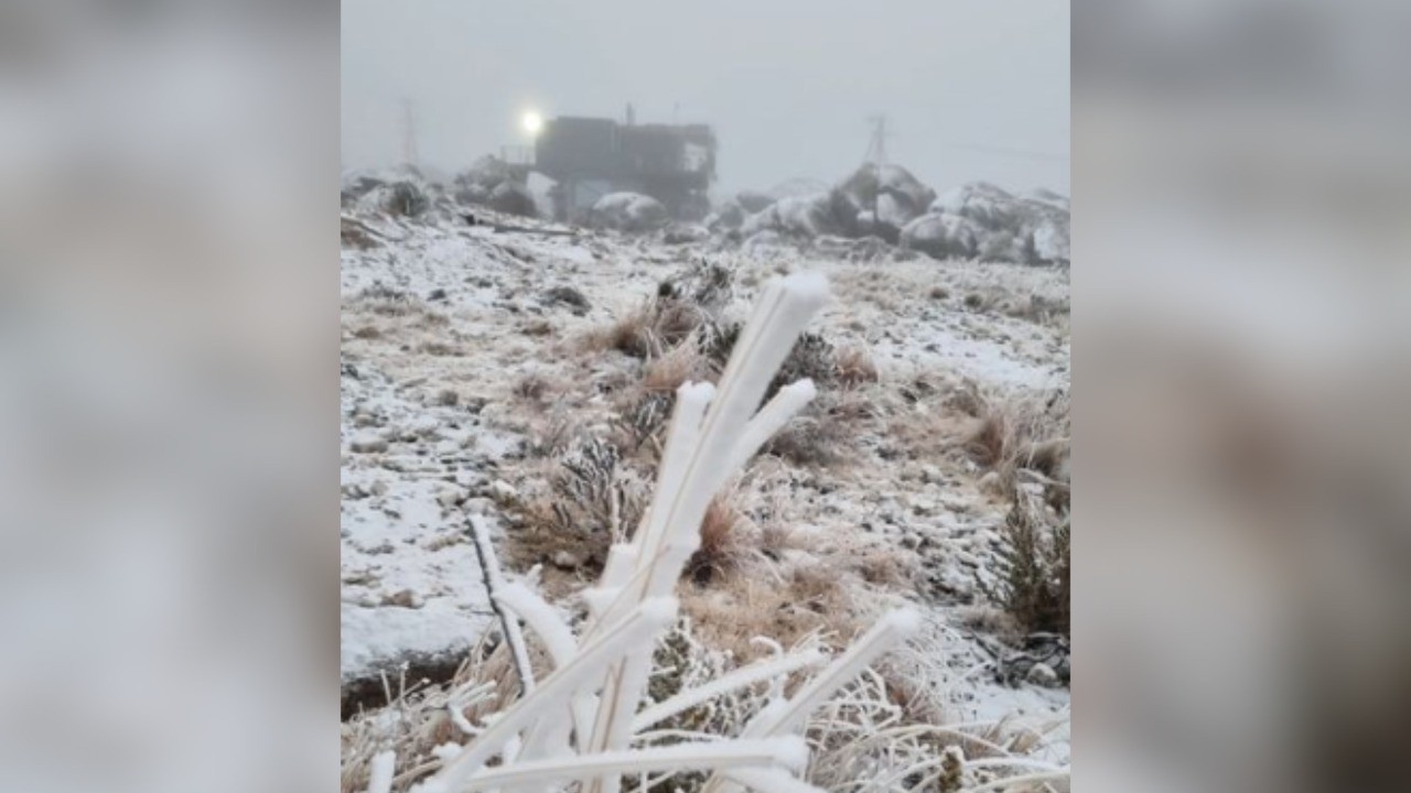 Corte de ruta por nieve en las Altas Cumbres | Córdoba